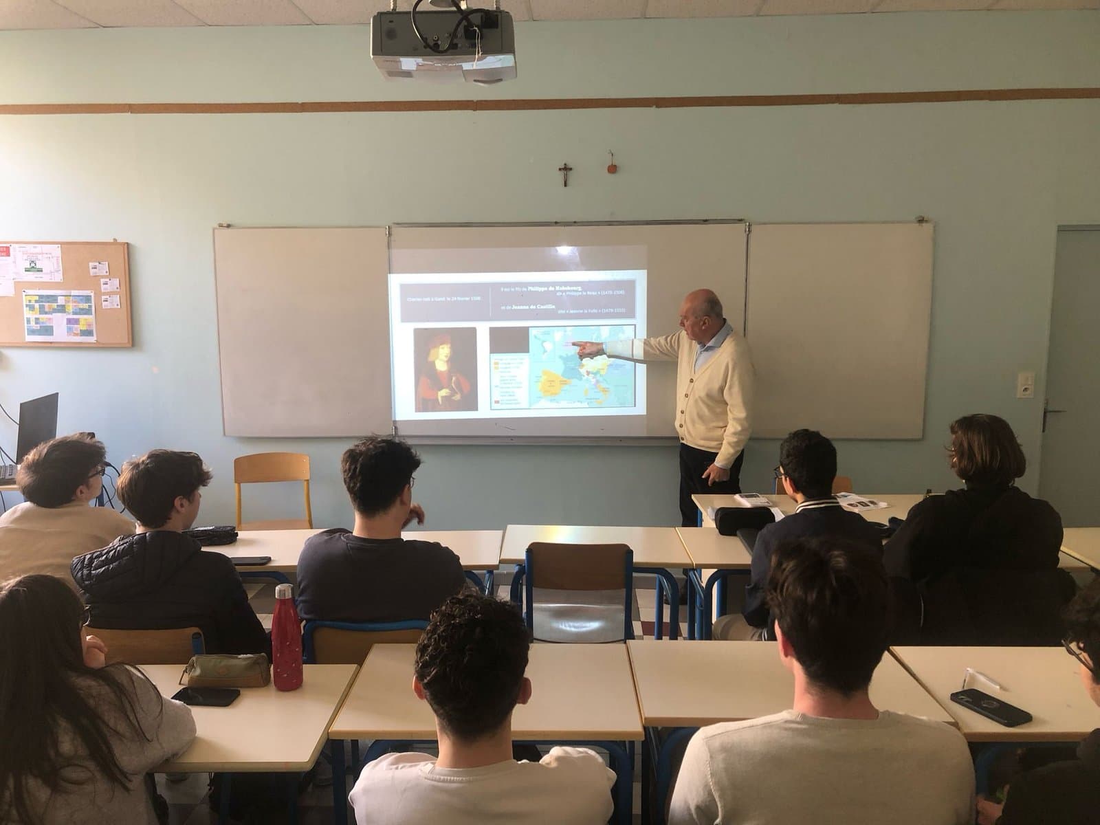 Intervention devant une classe de terminale au Lycée de Valréas